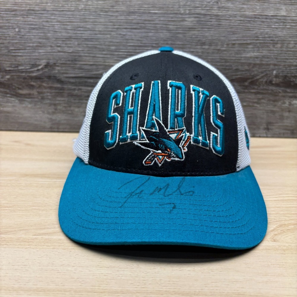 San Jose Sharks Hat Snapback NHL Autographed Paul Martin Old Time Hockey